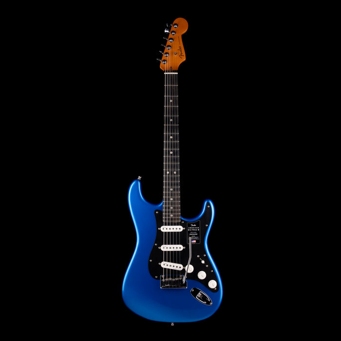 Fender American Ultra II Stratocaster Noble Blue With Case - Demo