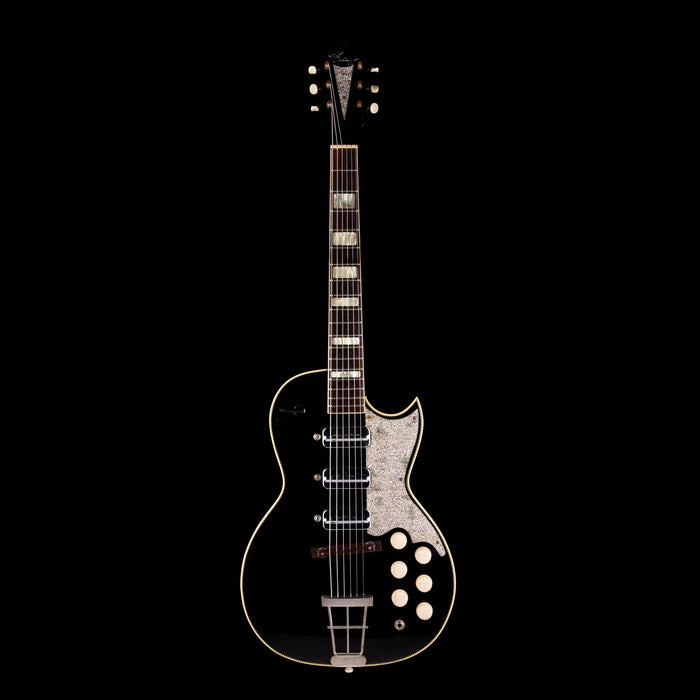 Vintage 1960's Kay Pro Thinline Model 1993 in Speed Demon Black With OSSC