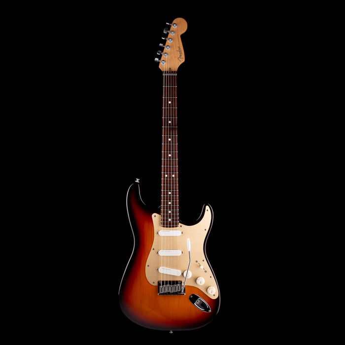 Pre Owned 1996 Fender 50th Anniversary Stratocaster Plus 3-Tone Brown Sunburst with Case