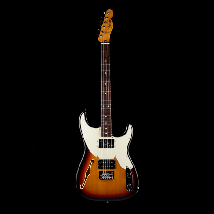 Pre-Owned 2011 Fender Made In Japan ‘72 Pawnshop Strat Thinline 3-Tone Sunburst With Gig Bag