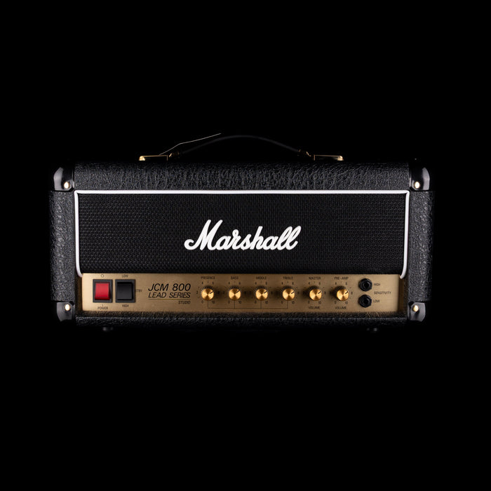 Used Marshall JCM800 Lead Series Studio SC20H Guitar Amp Head and Cabinet Black