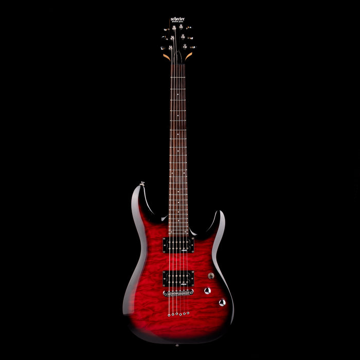 Used Schecter C-6 Plus Cherry Burst Electric Guitar