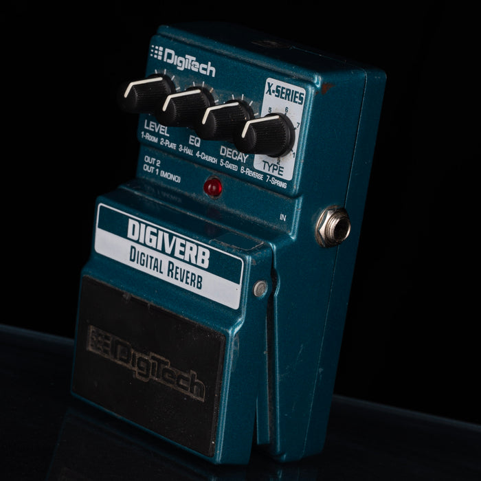 Used Digitech Digiverb Green Reverb Pedal