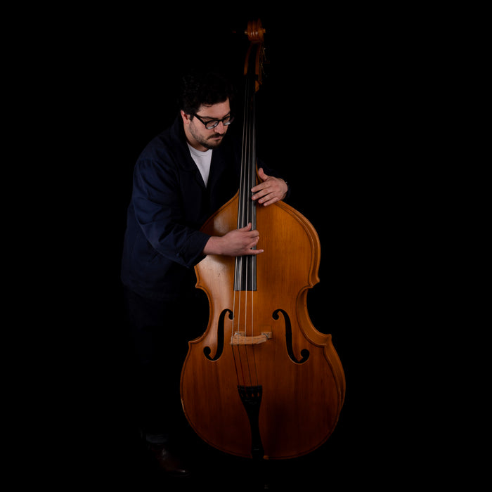 Vintage 1953 Kay M1B Upright Double Bass Viol with Softshell Case