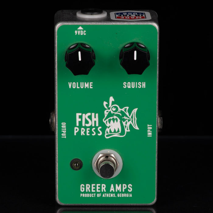 Used Greer Amps Fish Press Compressor Pedal With Box