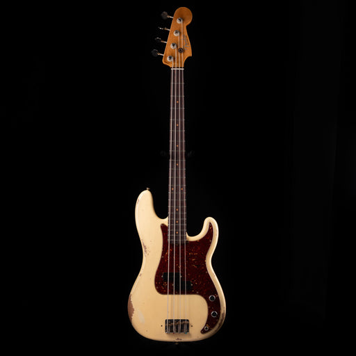 Pre-Owned 2024 Fender Custom Shop 1964 Precision Bass Relic Aged Vintage White With OHSC