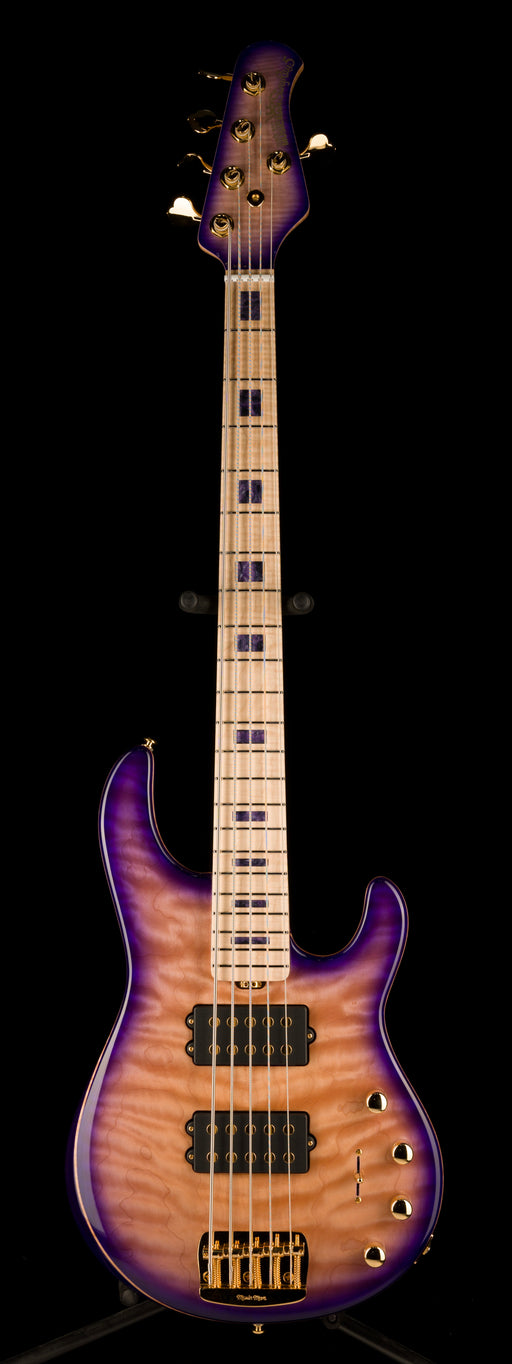 Ernie Ball Music Man BFR StingRay 5HH Bass Moonbeam Trans Purple Burst With Case
