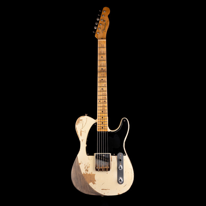 Pre-Owned 2006 Fender Custom Shop Masterbuilt Yuriy Shishkov Jeff Beck Esquire - Olympic White With Case