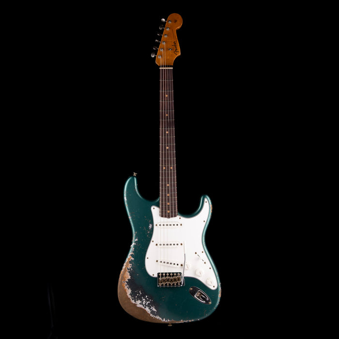 Fender Custom Shop 1962 Stratocaster Heavy Relic Sherwood Green Metallic Over Charcoal Frost Metallic
