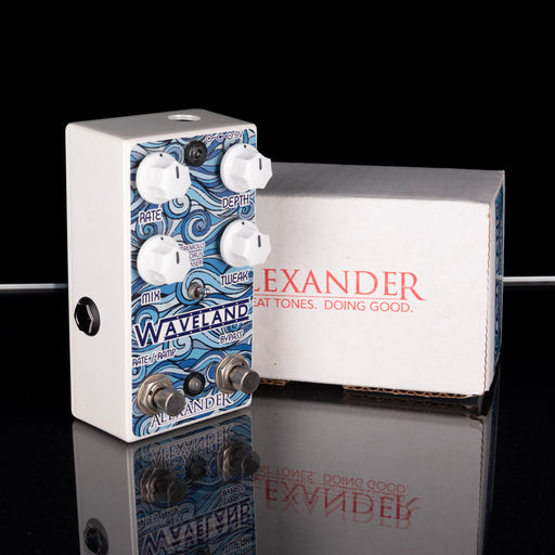 Used Alexander Waveland Chorus/Tremolo/Phaser Multi-Modulator Pedal With Box