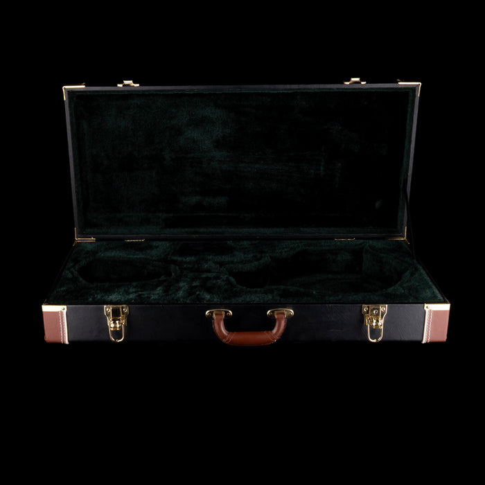 Used Epiphone F-Style Mandolin Case Black with Green Interior