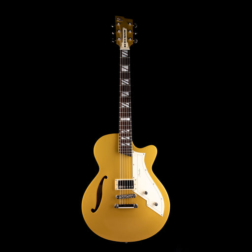 Pre-Owned Peerless Retromatic P1 Semi-Hollow Electric Guitar - Gold Top With OHSC