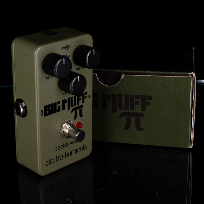 Used Electro-Harmonix Green Russian Big Muff Pi Fuzz Pedal With Box - 2
