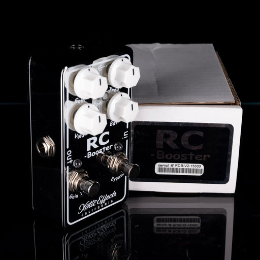 Used Xotic RC Booster RCB-V2 Chrome Pedal With Box
