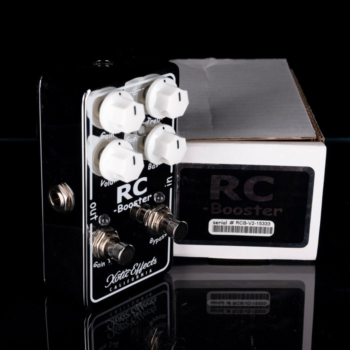 Used Xotic RC Booster RCB-V2 Chrome Pedal With Box