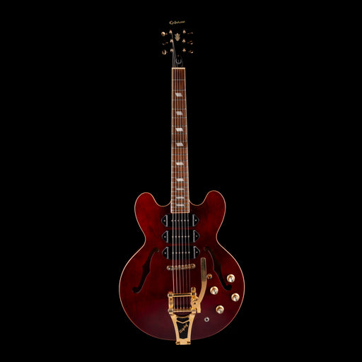 Pre-Owned 2009 Epiphone Riviera  P93 WR Wine Red With OHSC