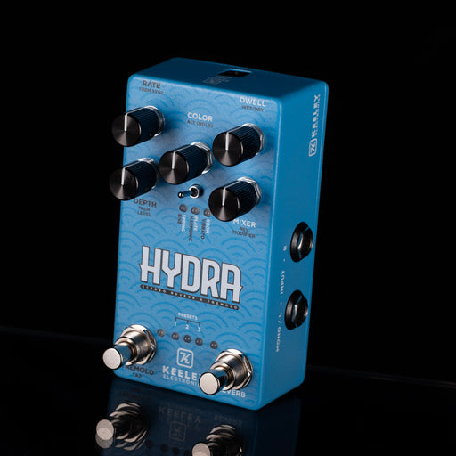 Used Keeley Hydra Stereo Reverb Tremolo Pedal - 2
