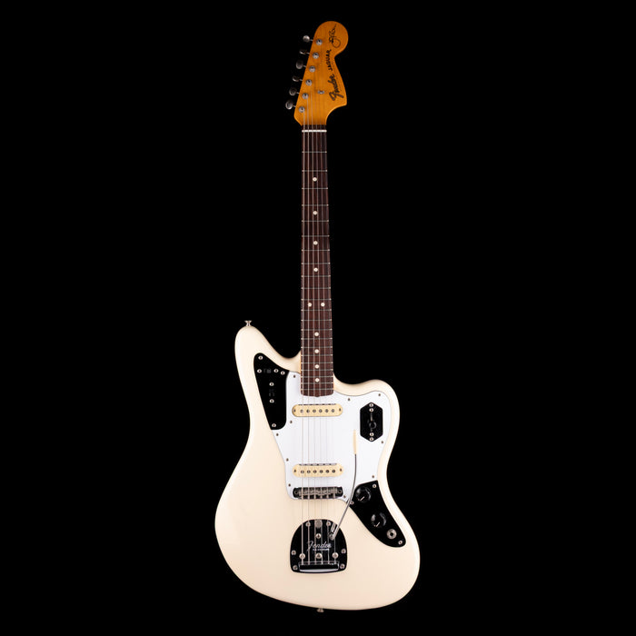 Pre Owned Fender Artist Series Johnny Marr Jaguar Olympic White With OHSC