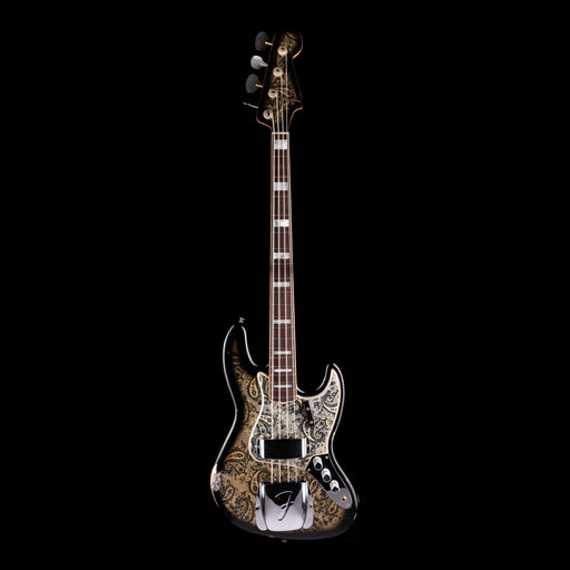 Fender Custom Shop Limited Edition Black Paisley Jazz Bass With Case