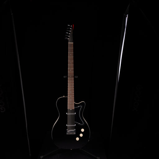 Pre-Owned 2011 Jerry Jones “Silver Jones” Bass6 Single Cutaway Black With OHSC