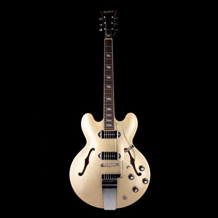 Pre-Owned 1997 Epiphone Casino SF Silver Metal Flake With Gig Bag