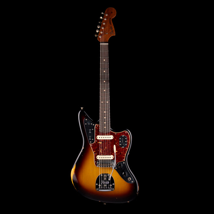 Fender Custom Shop Roasted 1962 Jaguar Journeyman Relic Wide Fade 2-Tone Sunburst With Case