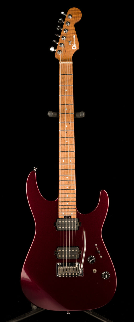 Used Charvel USA Select DK24 HH 2PT CM Caramelized Flame Oxblood With Case