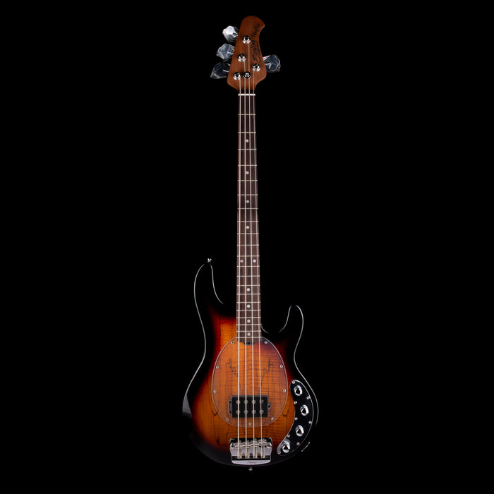 Sterling by Music Man StingRay H RAY34 Spalted Maple 3-Tone Sunburst