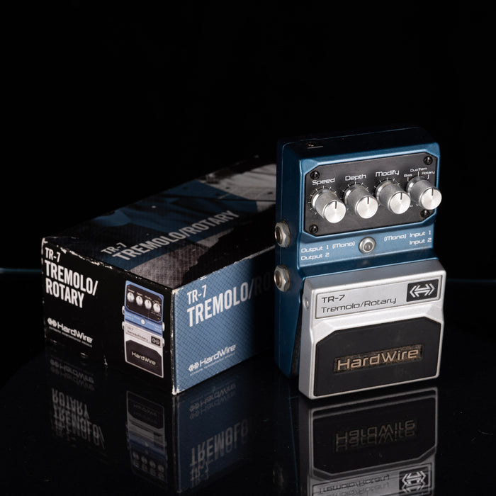 Used Digitech Hardwire TR-7 Tremolo and Rotary Speaker Pedal with Box