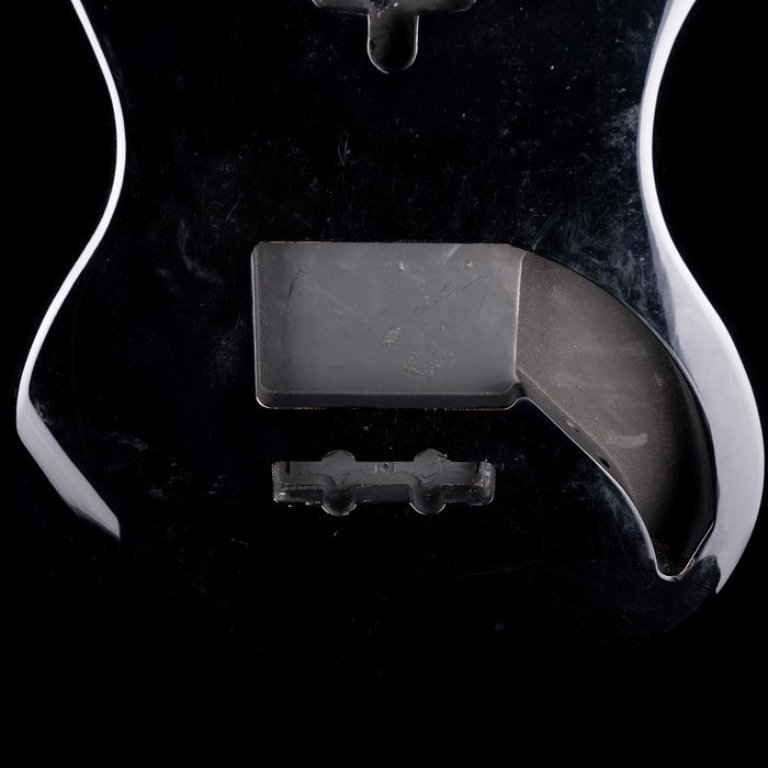 Used 1999-2002 Vaccaro X-Ray PJ Bass Body Black With Original Pearloid Pickguard