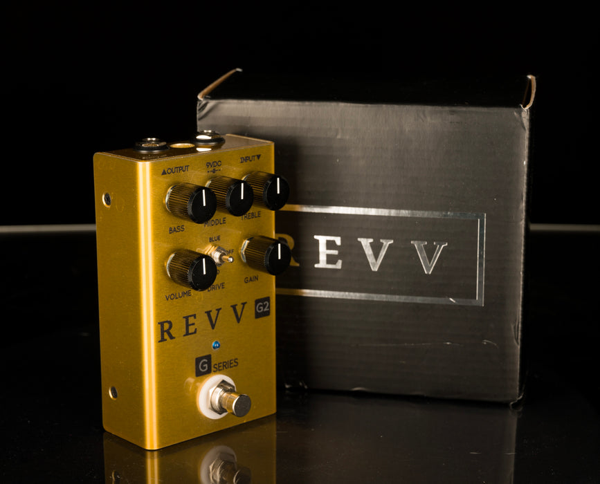 Used Revv G-Series G2 Gold Edition Overdrive Pedal With Box