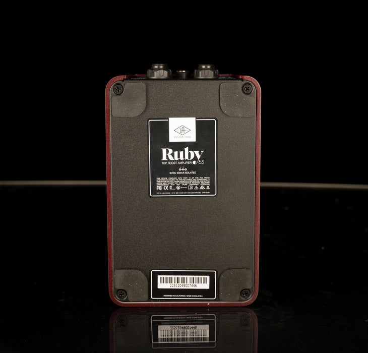 Used Universal Audio UAFX Ruby '63 Top Boost Amplifier Pedal With Box
