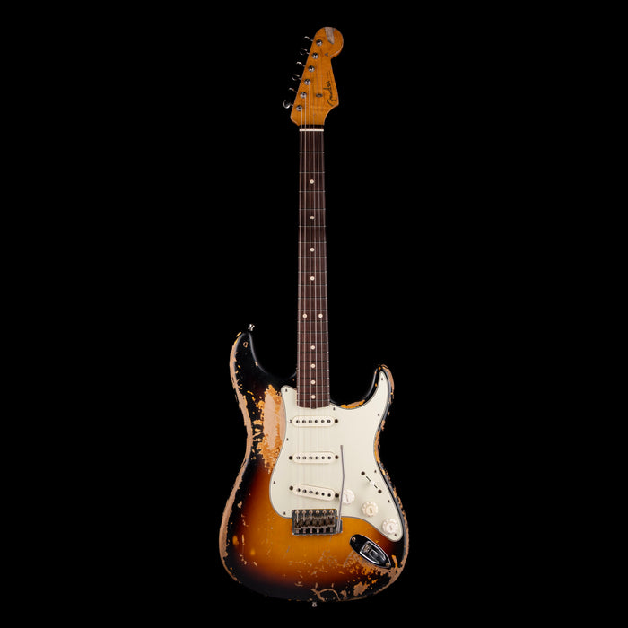 Pre-Owned 2022 Fender Custom Shop Masterbuilt Vincent Van Trigt Mike McCready 1960 Stratocaster 3-Tone Sunburst With OHSC