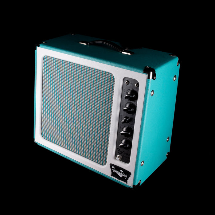 Used Tone King Falcon Grande Turquoise Guitar Amp Combo With Footswitch