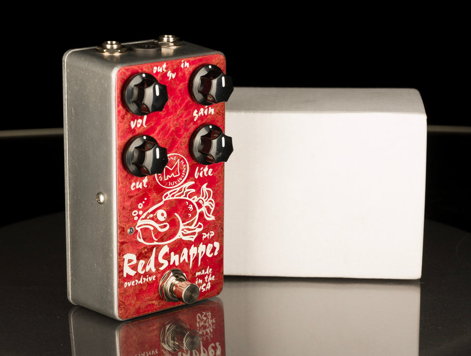 red snapper overdrive pedal Menatone 4 Knob Red Snapper Overdrive Guitar Pedal with Fat Fish — Truetone Music