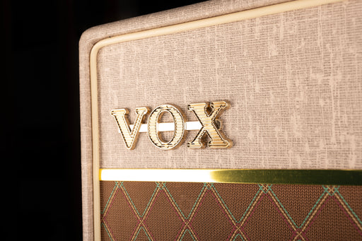 Used Vox AC4 Hand-Wired Guitar Amp Combo Vox Logo Closeup