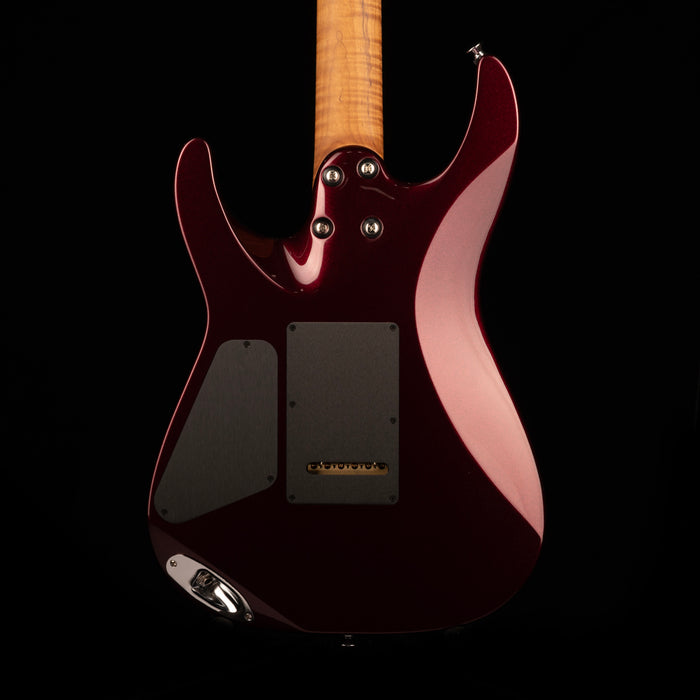 Charvel USA Select DK24 HH 2PT CM Caramelized Flame Oxblood Electric Guitar With Case