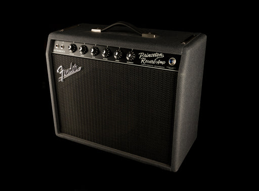 Used Fender Limited Edition '68 Princeton Black Lacquered Tweed Guitar Amp Combo With Cover And Footswitch