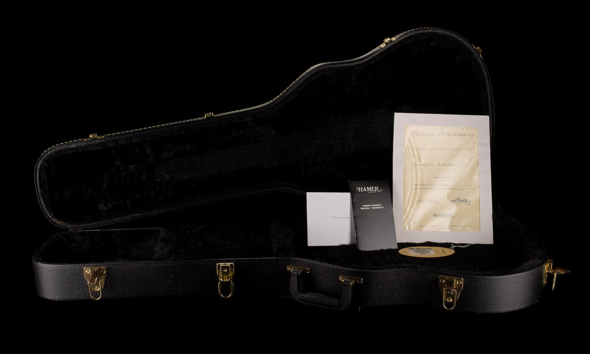 Pre Owned 2009 Hamer Newport Pro Vintage Natural Electric Guitar With OHSC