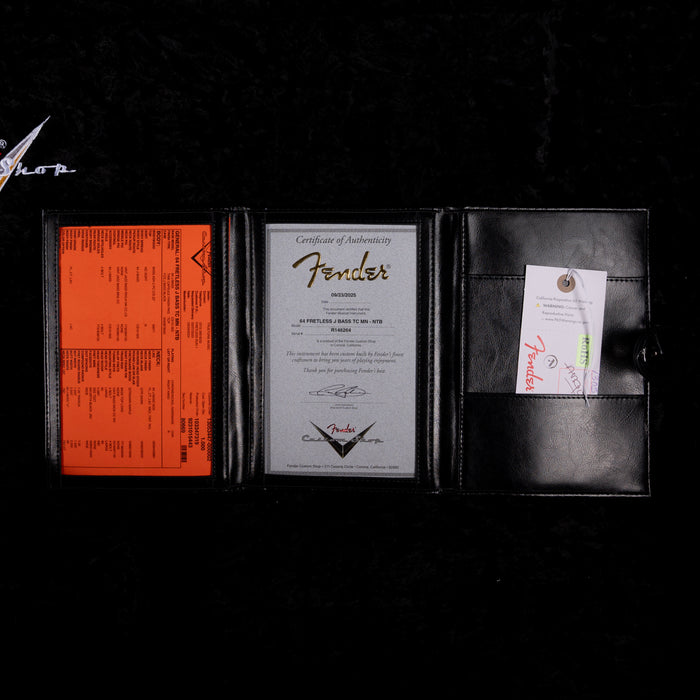 Fender Custom Shop 1964 Jazz Bass Fretless Time Capsule Natural Blonde