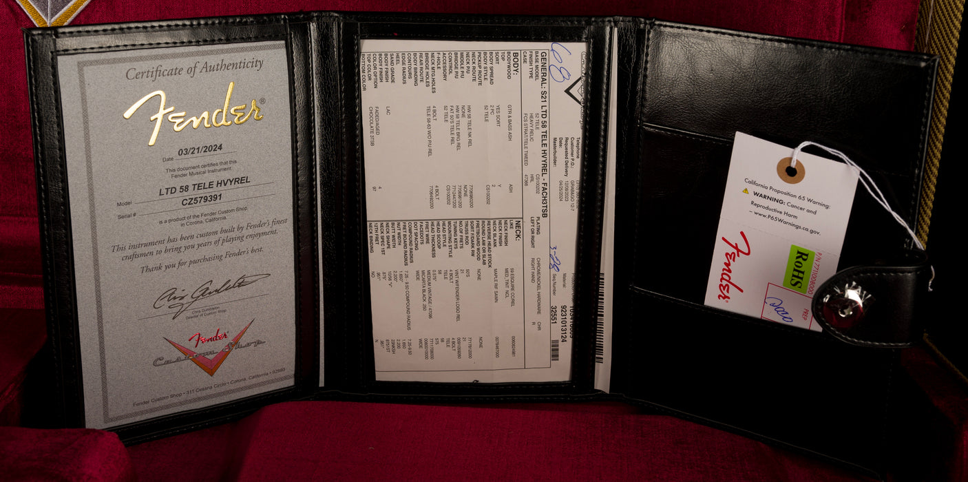 Fender Custom Shop 1958 Telecaster Heavy Relic Faded Aged Chocolate 3-Tone Sunburst