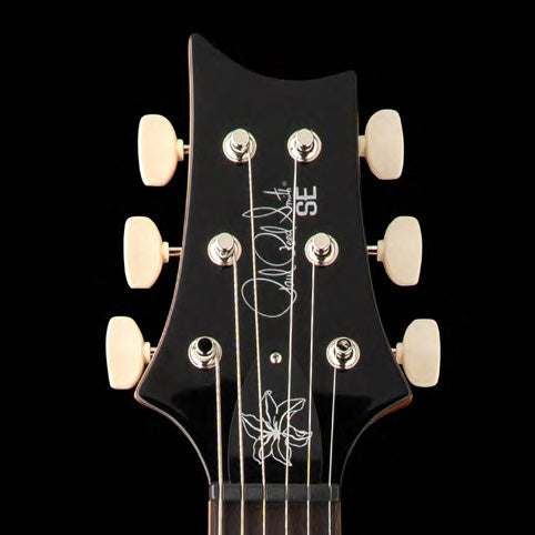 PRS SE Limited Edition Rock Lady Pink Pearl Electric Guitar Headstock 