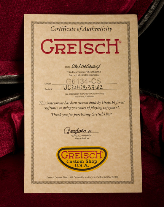 Gretsch Custom Shop Masterbuilt G6134CS 1955 Surf Paisley Penguin NOS