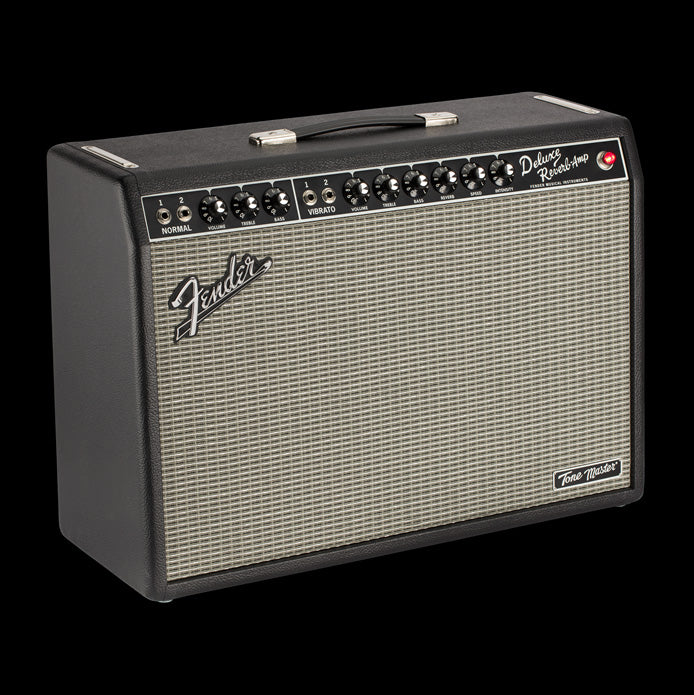 Fender Tone Master 1x12" Deluxe Reverb Guitar Amp Combo Front Angle Right