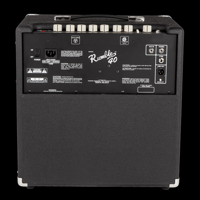 Fender Rumble 40 Bass Amp Combo Back