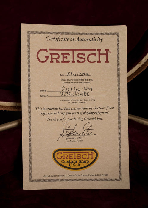 Gretsch Custom Shop Masterbuilt Stephen Stern G6130-CST Leather Roundup Closet Classic