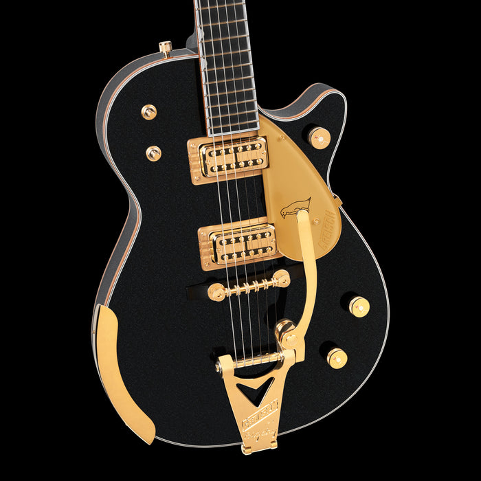 Gretsch G6134TG-58 Limited Edition 1958 Custom Penguin Emerald Night with Case Front Body Detail 