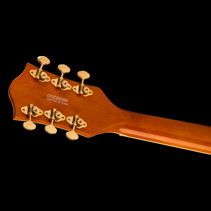 Gretsch Synchromatic Nashville Hollow Body with Bigsby 50's Orange Stain Headstock Back