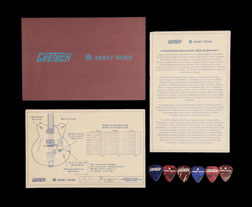 Gretsch Limited Edition Abbey Road Studiomatic Hollow Body Classic Walnut Stain Paperwork