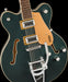 Gretsch G5622T Electromatic Center Block Double-Cut with Bigsby Cadillac Green Closeup Tilt Left